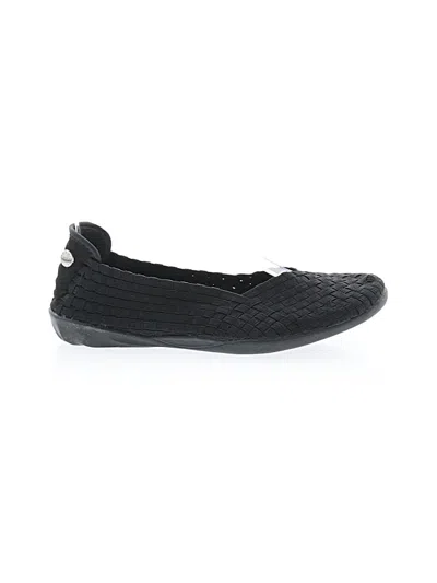 Pre-owned Bernie Mev Flats In Black