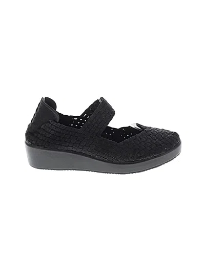 Pre-owned Bernie Mev Flats In Black