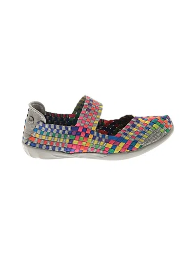 Pre-owned Bernie Mev Flats In Gray