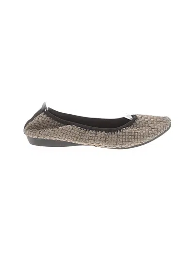 Pre-owned Bernie Mev Flats In Gray