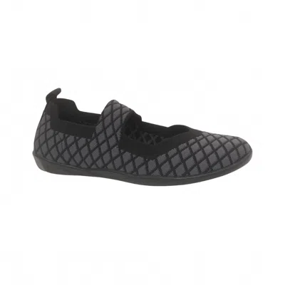 Bernie Mev Women's Cuddly Flat Shoes In Black/grey