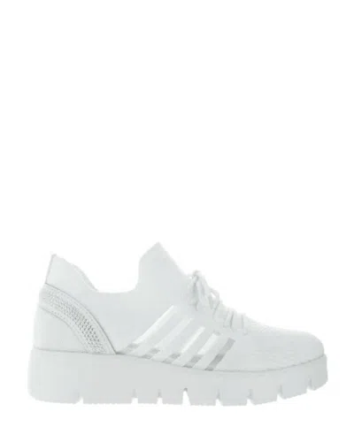 Bernie Mev Women's Fx Bernie Crystal Sneaker In White