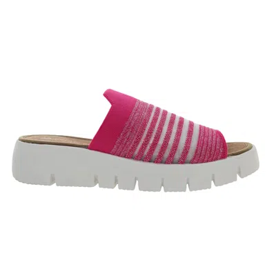 Bernie Mev Women's Fx Iris Sandal In Fuchsia Silver In Pink