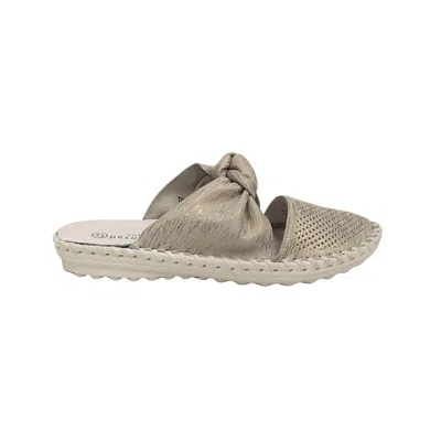Bernie Mev Women's Slip On Taupe Shimmer Shoes In Cream In Neutral