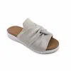 Bernie Mev Women's Twist Sandal In Nude Silver In Gray