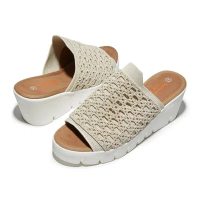Bernie Mev Women's Venti Crochet Sandal In Nude Silver In Multi