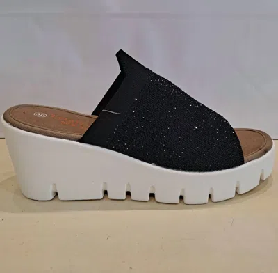 Bernie Mev Women's Venti Crystal Sandal In Black