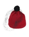 Bernstock Speirs Woman Hat Red Size Onesize Cashmere In Red