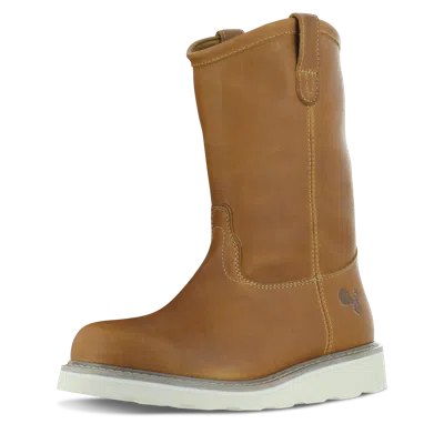 Berrendo 10" Wellington Soft Toe Work Boots For Men And Safety Footwear And Electrical Hazard Rated In Brown