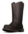 Berrendo 10" Wellington Steel Toe Work Boots For Men And Electrical Hazard And Oil And Slip Resistant In Brown