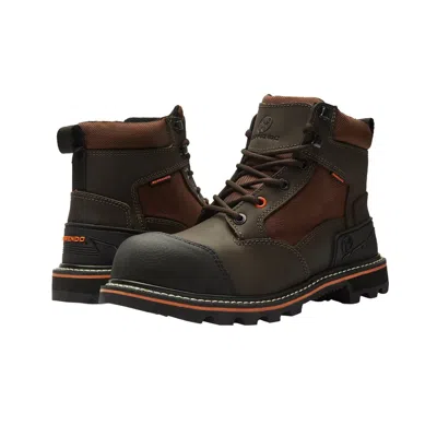 Berrendo 6" Steel Toe Work Boots For Men And Electrical Hazard And Oil And Slip Resistant In Brown