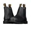 Berrendo 6" Steel Toe Work Boots For Men And Pull On Chelsea And Electrical Hazard And Oil And Slip Resistant In Black