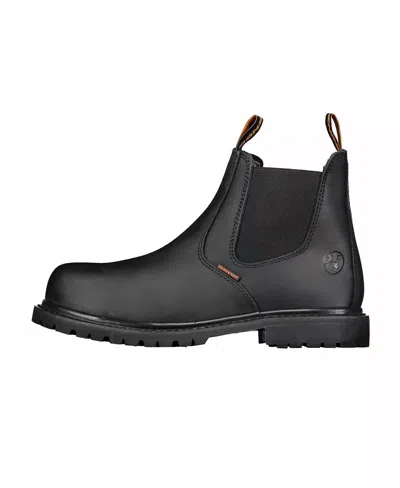 Berrendo 6" Steel Toe Work Boots In Black