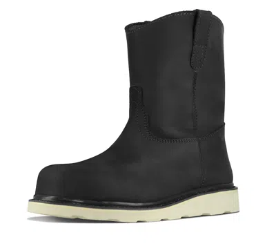 Berrendo 8" Wellington Steel Toe Work Boots For Men And Electrical Hazard Rated In Black