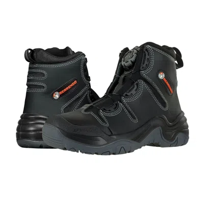 Berrendo Men's Steel Toe Work Boots 6" And Oil And Slip Resistant And Eh Rated And Boa Fit System Fast Releas In Black