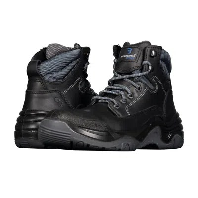 Pre-owned Berrendo Men's Steel Toe Work Boots For Men In Black