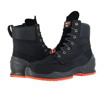 Berrendo Moc Toe Work Boots For Men 8" Alloy Toe Boots And Eh Rated In Black