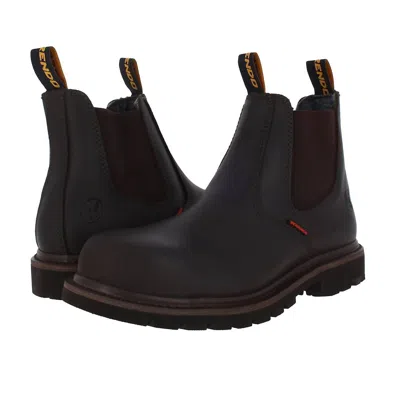 Berrendo Steel Toe Work Boots In Brown