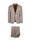 Berry & Brian Brown Polyester Viscose Elastane Men Suit In Brown