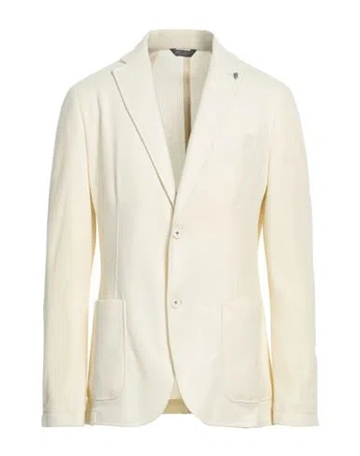 Berry & Brian Man Blazer Pastel Yellow Size 40 Polyester, Cotton