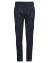 Berry & Brian Man Pants Navy Size 30 Polyester, Viscose, Elastane In Navy