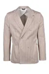 Berry & Brian Polyester/cotton Jacket - Beige In Multi