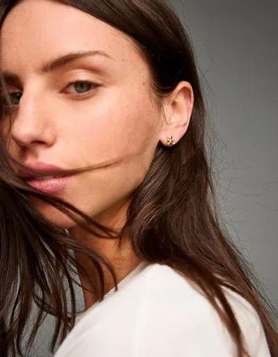 Bershka 16-pack Of Earrings In Gold