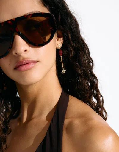 Bershka 2-pack Of Dangle Earrings In Neutral
