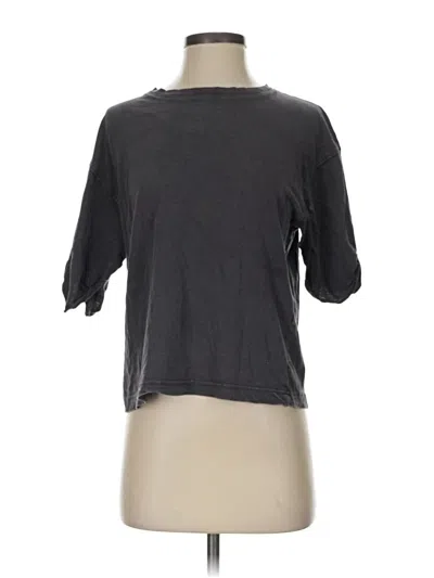 Pre-owned Bershka 3/4 Sleeve T-shirt In Gray