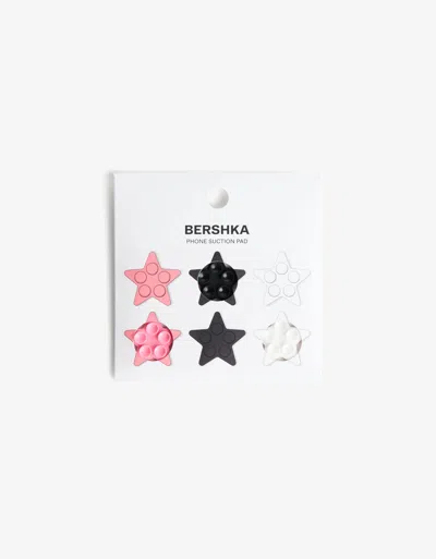 Bershka 6-pack Of Star Suction Pads In White