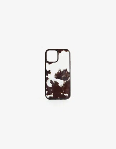 Bershka Animal Print Cell Phone Case In Brown