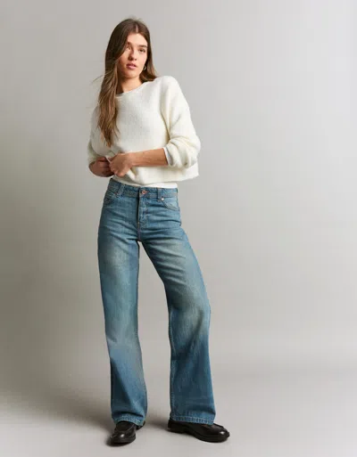 Bershka Baggy Jeans In Blue
