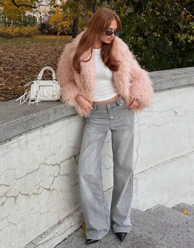 Bershka Baggy Jeans In Gray