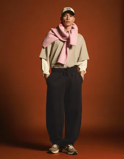 Bershka Balloon Fit Trousers In Black