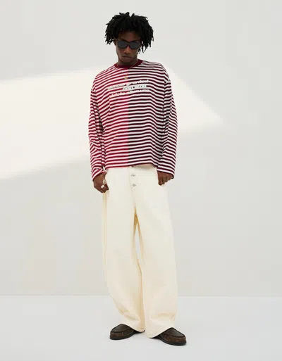 Bershka Barrel Jeans In Multi