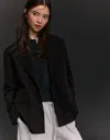 Bershka Basic Blazer In Black
