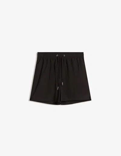 Bershka Basic Board Shorts In Brown