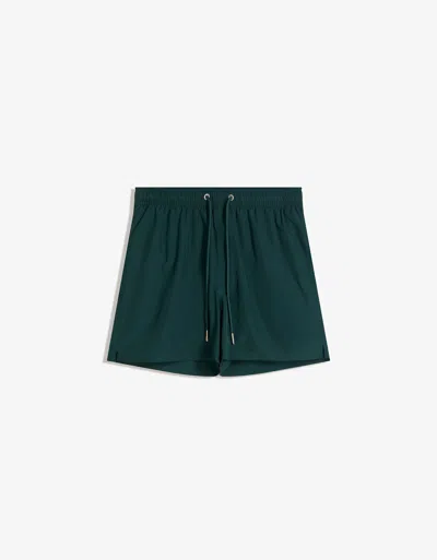 Bershka Basic Board Shorts In Green