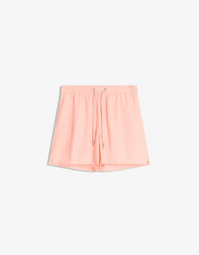 Bershka Basic Board Shorts In Pink