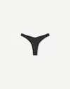 Bershka Basic Thong In Black