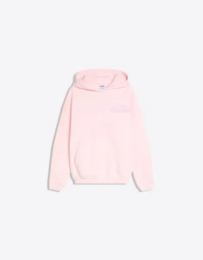 Bershka Bibble Print Hoody Hoody Hoody Hoodie In Pink