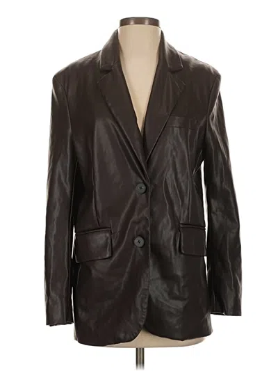 Pre-owned Bershka Blazer Jacket In Brown