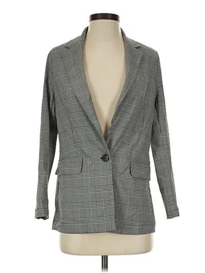 Pre-owned Bershka Blazer Jacket In Gray