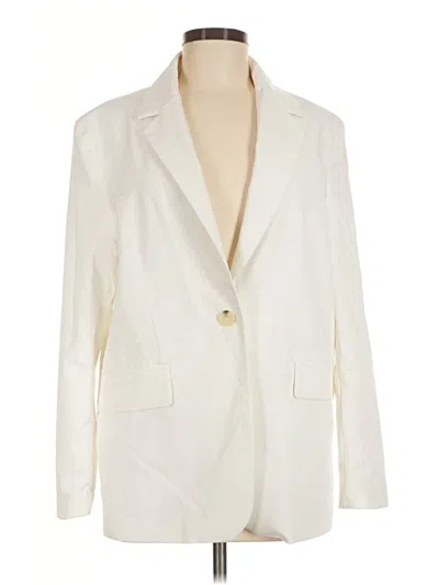 Pre-owned Bershka Blazer Jacket In Ivory