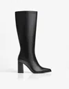 Bershka Block Heel Boot In Black