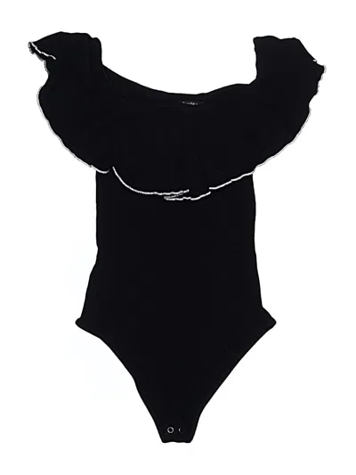 Pre-owned Bershka Bodysuit In Black