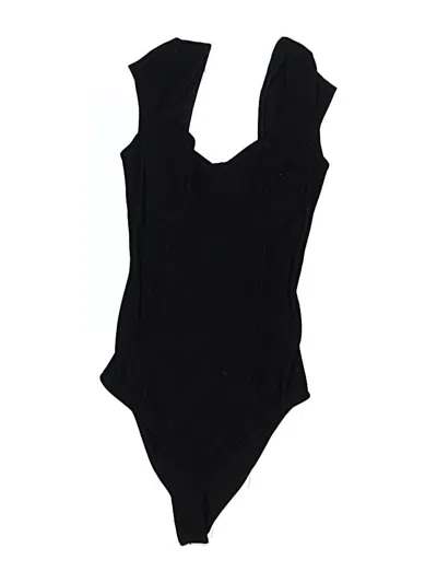 Pre-owned Bershka Bodysuit In Black