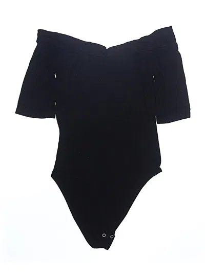 Pre-owned Bershka Bodysuit In Black