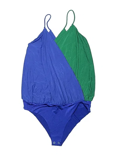 Pre-owned Bershka Bodysuit In Blue