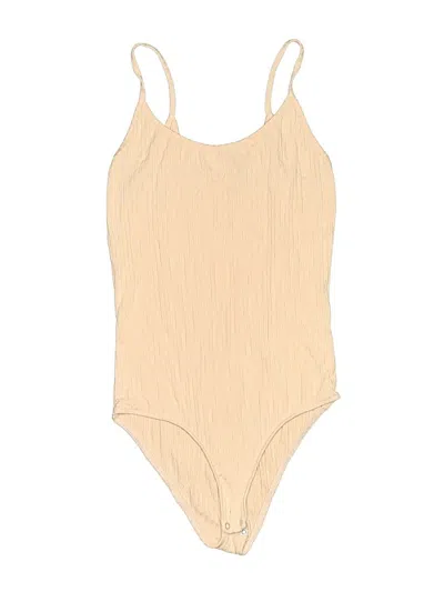 Pre-owned Bershka Bodysuit In Brown